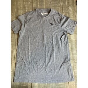 Abercrombie Kids 13 - 14 Short Sleeve Gray T-Shirt Moose Logo‎ 13/14 Size